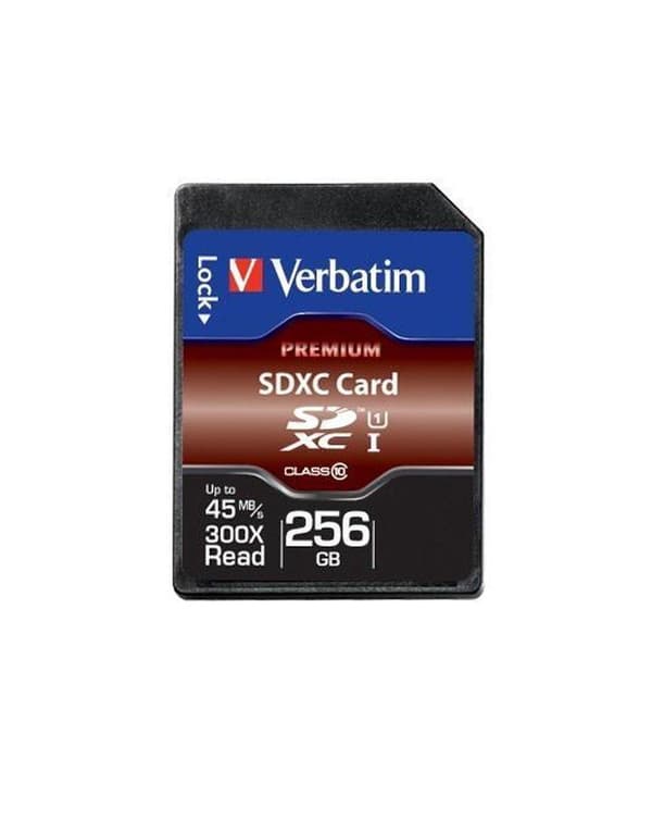 Verbatim SDXC UHS-1 minneskort / 256GB