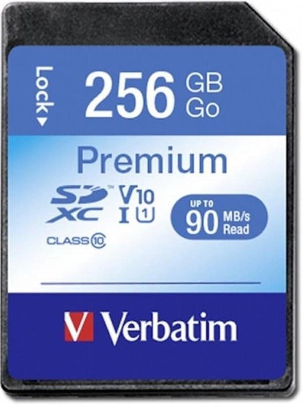 Verbatim SDXC UHS-1 minneskort / 256GB