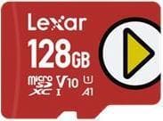 Lexar PLAY - Flashminneskort - 128GB - A1 / Video Class V10 / UHS-I U1 / Class10 - microSDXC UHS-I