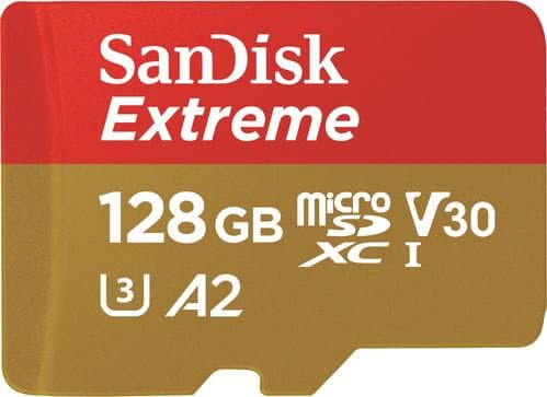 WESTERN DIGITAL EXTREME MICROSDXC 128 GB SD ADAPTER ACTION CAMAS OG DRONER 1 (SDSQXAA-128G-GN6AA)