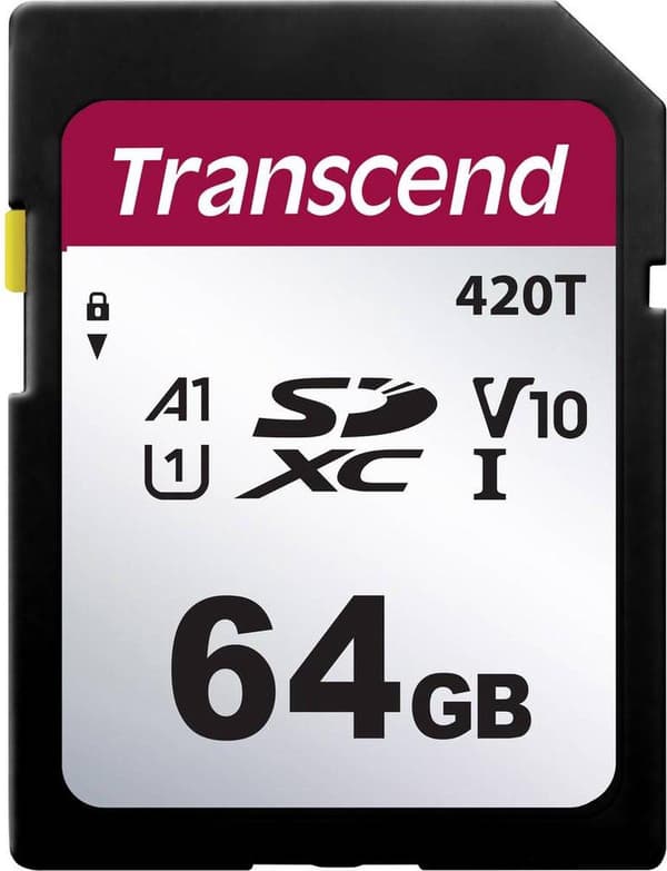 Transcend TS64GSDC420T SD-kort 64GB v30 videohastighedsklasse