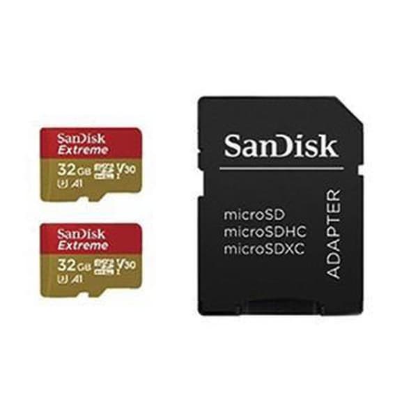 Sandisk MicroSDHC Extreme 32GB 100mb / 60mb,V30,A1 2p AC