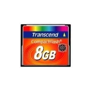 Transcend - Flash-minneskort - 8GB - 133x - CompactFlash (TS8GCF133)