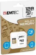 Miniatyrbillede 2 af 3: Emtec Micro SD Class10 Gold+ 128GB flashhukommelse
