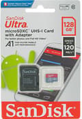 Miniatyrbild 3 av 7: SanDisk 128 GB Micro SD Ultra 120 MB/s UHS-I A1 Klass 10