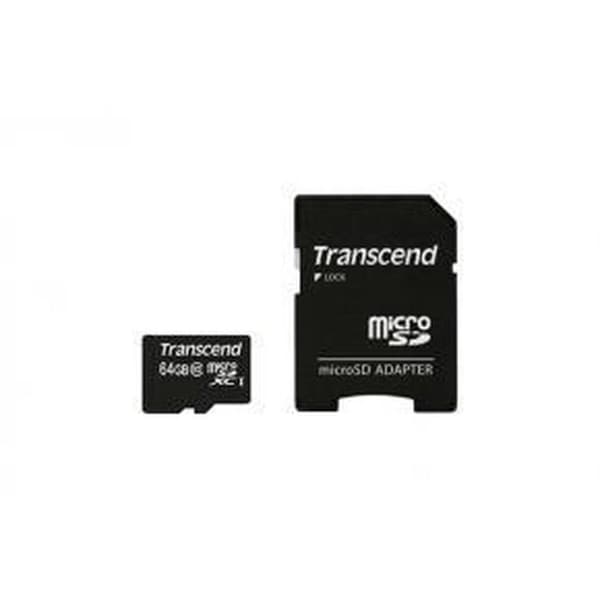 Transcend Micro SDXC 64GB Class 10 300x + SD-adapter