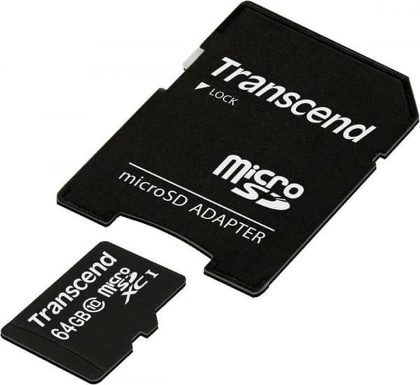 Transcend Micro SDXC 64GB Class 10 300x + SD-adapter