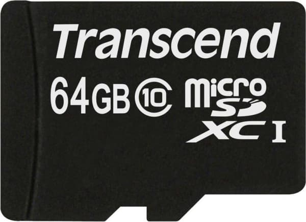 Transcend Micro SDXC 64GB Class 10 300x + SD-adapter