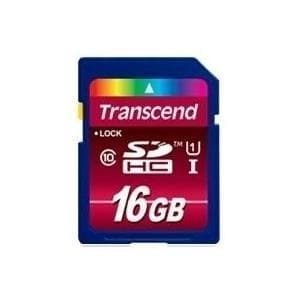 Transcend - Flash-muistikortti - 16 Gt - Luokka 10 - SDHC UHS-I (TS16GSDHC10U1)