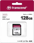 Miniatyrbild 4 av 7: Transcend 300S - Flash-minneskort - 128 GB - Video Class V30 / UHS-I U3 / Class10 - SDXC UHS-I