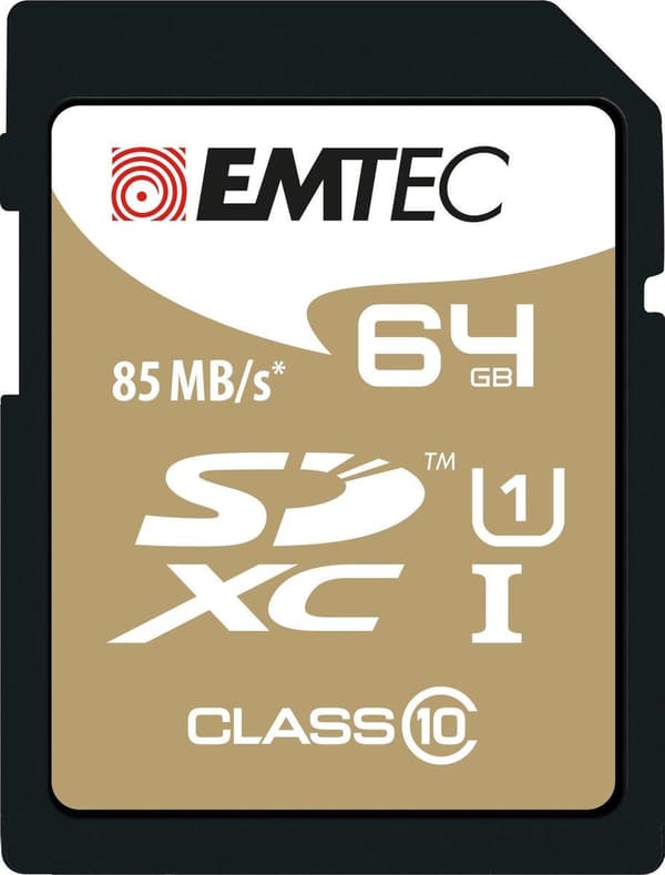 Emtec Flash Memory 64GB Class10 Gold +