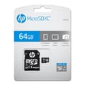 Miniatyrbild 4 av 4: PNY HP mi210 - Flash-minneskort (microSDXC till SD-adapter ingår) - 64GB - UHS-I U1 / Class10 - microSDXC UHS-I (SDU64GBXC10HP-EF)
