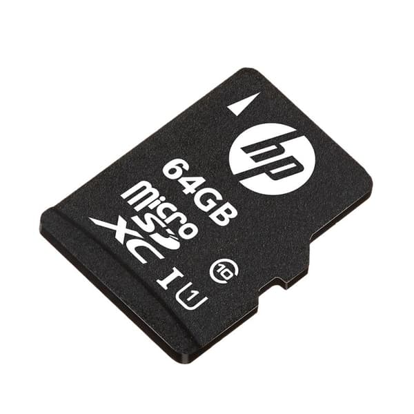 PNY HP mi210 - Flash-minneskort (microSDXC till SD-adapter ingår) - 64GB - UHS-I U1 / Class10 - microSDXC UHS-I (SDU64GBXC10HP-EF)