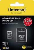 Miniatyrbillede 6 af 8: Micro SD hukommelseskort med adapter INTENSO 34234 UHS-I XC Premium Sort