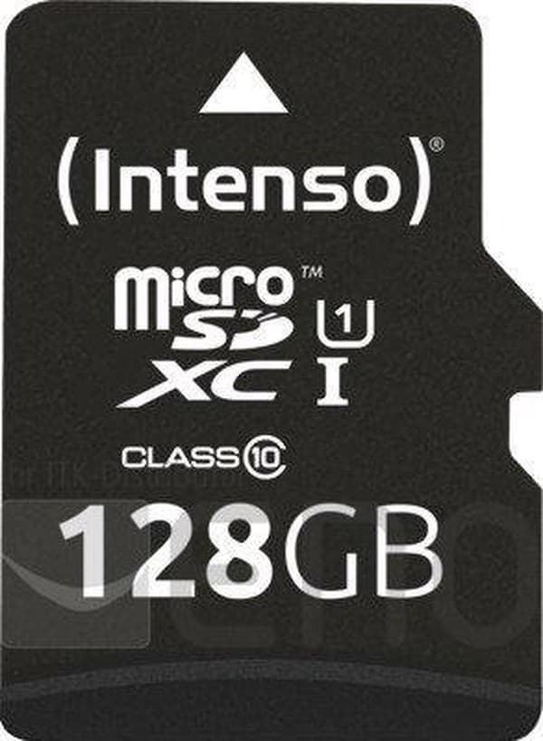 Micro SD hukommelseskort med adapter INTENSO 34234 UHS-I XC Premium Sort