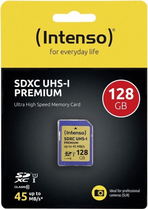 Intenso SDXC 128 GB flashhukommelse UHS-I Klasse 10