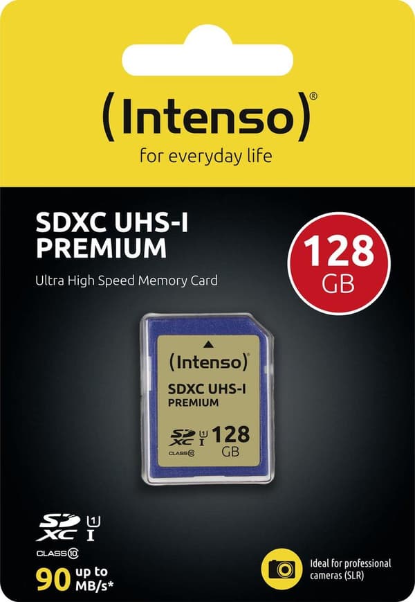 Intenso SDXC 128 GB flashhukommelse UHS-I Klasse 10