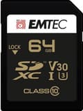 Miniatyrbild 1 av 2: SD-kort EMTEC 64 GB SDXC Klass 10 - skrivhastighet: 85 mb/s - läshastighet 90 mb/s