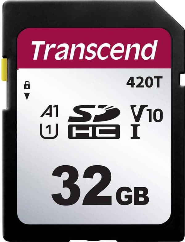 Transcend TS32GSDC420T SD-kort 32GB v30 videohastighetsklass