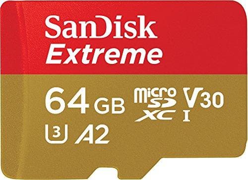 WESTERN DIGITAL EXTREME MICROSDXC 64 GB SD-ADAPTER ACTION KAMER OCH DRÖNER 1 (SDSQXAH-064G-GN6AA)