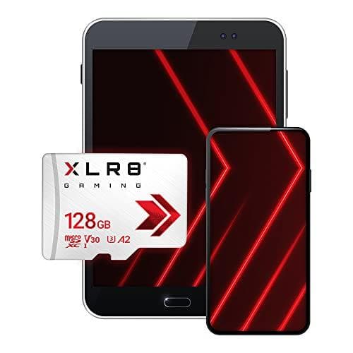 PNY XLR8 - Flash-minneskort - 128GB - A2 / Video Class V30 / UHS-I U3 / Class10 - microSDXC UHS-I