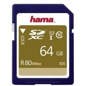 Hama - Flash-muistikortti - 64 Gt - UHS Class 1 / Class 10 - SDXC UHS-I (00124136)