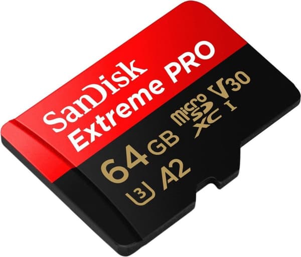 SanDisk MicroSDXC Extreme PRO 64GB 200/90MB/s - A2 - V30