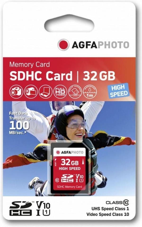 AgfaPhoto SDHC-kort 32GB Klass 10 / UHS I