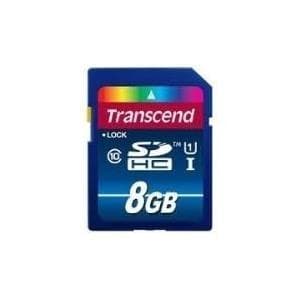 Transcend SDHC Class 10 UHS-I (Premium) - Flash-minneskort - 8GB - UHS Class 1 / Class10 - SDHC UHS-I (TS8GSDU1)