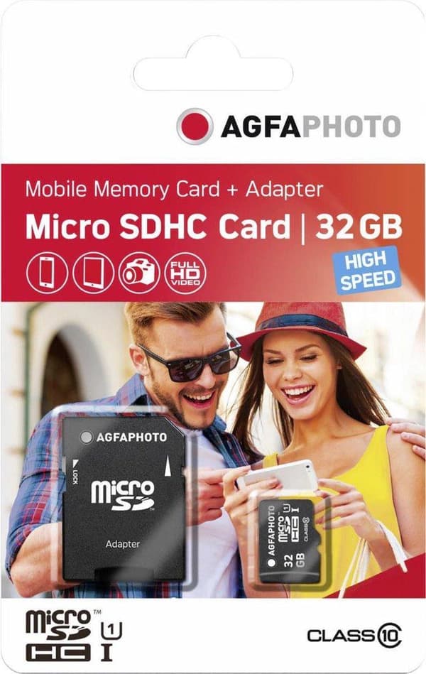 AgfaPhoto 32GB Micro SDHC Class 10 32GB Micro SDHC Class 10 Flash Memory