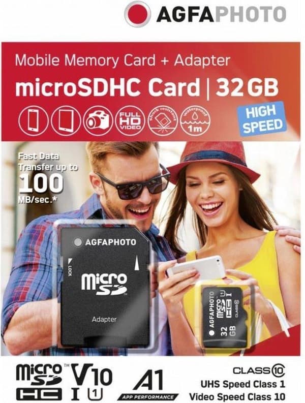 AgfaPhoto 32GB Micro SDHC Class 10 32GB Micro SDHC Class 10 Flash Memory