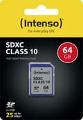 Miniatyrbild 3 av 5: Intenso flashminnen SDXC 64GB Class 10