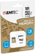 Miniatyrbild 2 av 3: Emtec microSD Class10 Gold+ 16GB flashminne