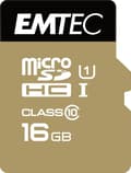 Miniatyrbild 1 av 3: Emtec microSD Class10 Gold+ 16GB flashminne