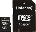 Miniatyrbillede 3 af 10: SD Micro SD-kort 64GB Intenso SD-HC UHS-I Professional
