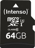 Miniatyrbillede 6 af 10: SD Micro SD-kort 64GB Intenso SD-HC UHS-I Professional