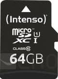 Miniatyrbild 10 av 11: Intenso 64GB Micro SDXC 64GB Micro SDXC UHS Class 10 flashminne