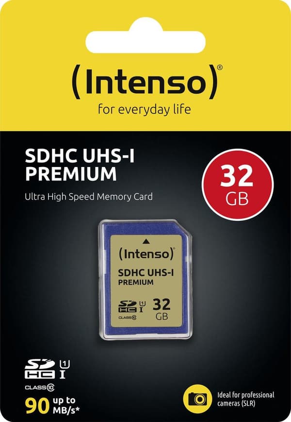 Intenso SDHC-kort 32GB Klass 10 UHS-I 3421480