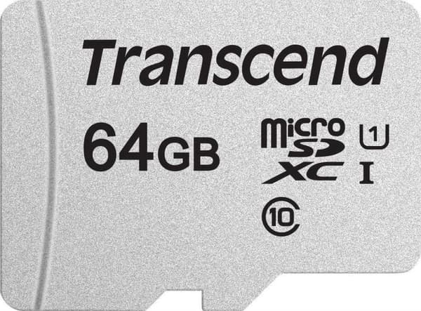 Transcend 64GB micro SD Class 10 U1 300S hukommelseskort