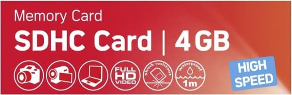 AgfaPhoto SDHC-kort 4GB High Speed ​​​​UHS I