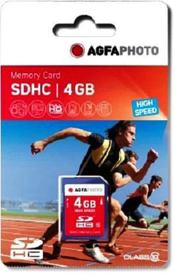AgfaPhoto SDHC-kort 4GB High Speed ​​​​UHS I