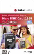 Miniatyrbillede 3 af 3: AgfaPhoto Mobile High Speed ​​​​16GB Micro SDHC Class 10 + Adapter