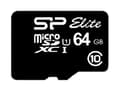 Pikkukuva 3 / 4: SILICON POWER Elite UHS-1 - Flash-muistikortti (mukana microSDXC-SD-sovitin) - 64 Gt - Luokka 10 - microSDXC UHS-I (SP064GBSTXBU1V10-SP)
