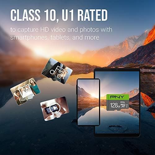 PNY Elite-hukommelseskort 64 GB MicroSDXC Class 10 (P-SDUX64U185GW-GE)