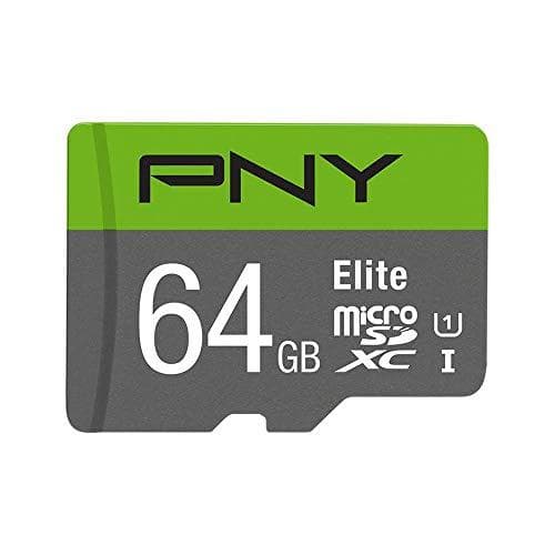 PNY Elite-hukommelseskort 64 GB MicroSDXC Class 10 (P-SDUX64U185GW-GE)