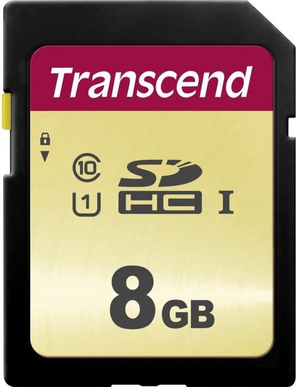 Transcend 500S - Flashminneskort - 8 GB - UHS-I U1 / Class10 - SDHC UHS-I