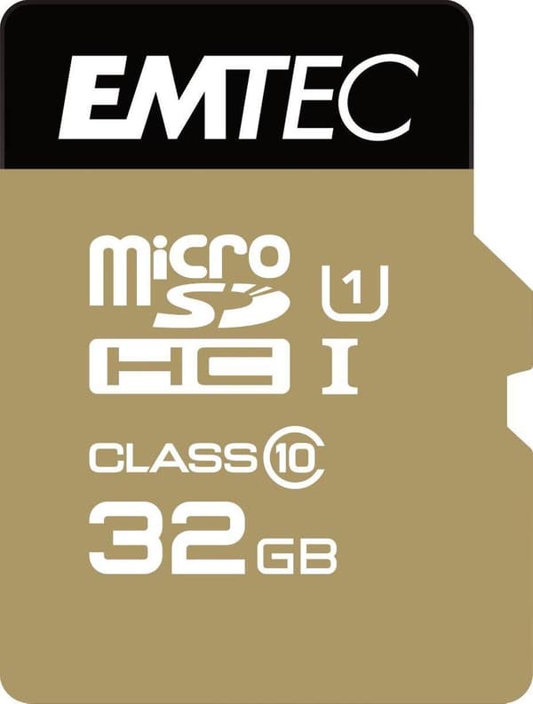 EMTEC Micro SD-kort Guld - 32GB