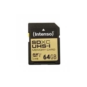 Intenso Premium - Flash-minneskort - 64GB - UHS Class 1 / Class10 - SDXC UHS-I (3421490)