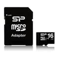 Miniatyrbillede 2 af 4: SILICON POWER - Flash-hukommelseskort (microSDHC/SD-adapter inkluderet) - 16GB - Klasse 10 - microSDHC (SP016GBSTH010V10-SP)