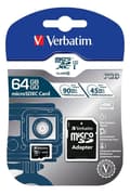 Pikkukuva 4 / 8: Verbatim Micro SDXC Pro 64GB Class 10 UHS-I sis. sovittimen